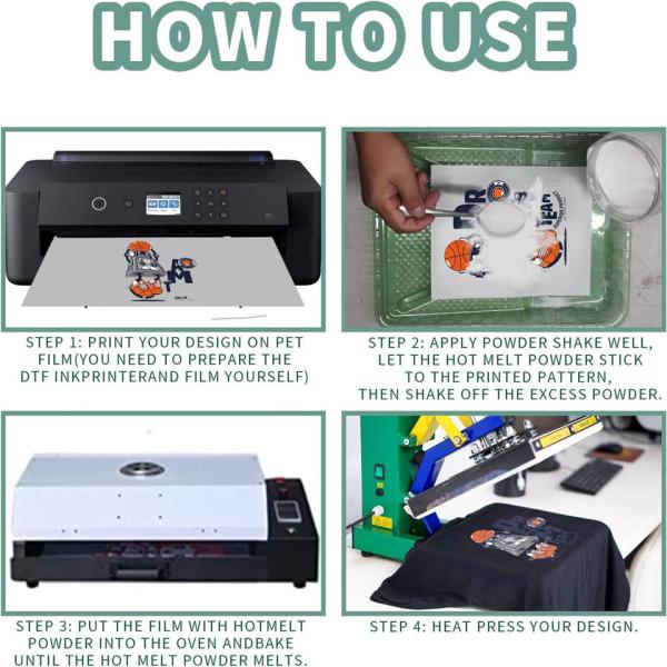 Черный белый горячий материал полиуретана порошка ДТФ ТПУ слипчивого материала Мельт