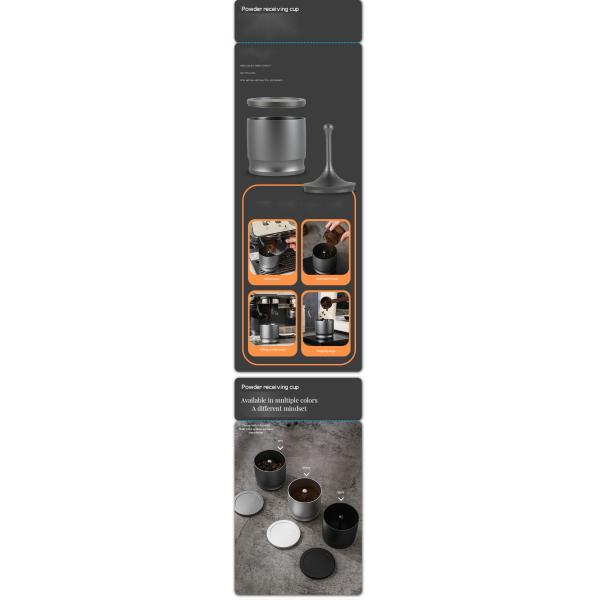 58mm Aluminum Alloy Espresso Coffee Dosing Cup for DIY Plastic Bag-Shaped Tea Packaging