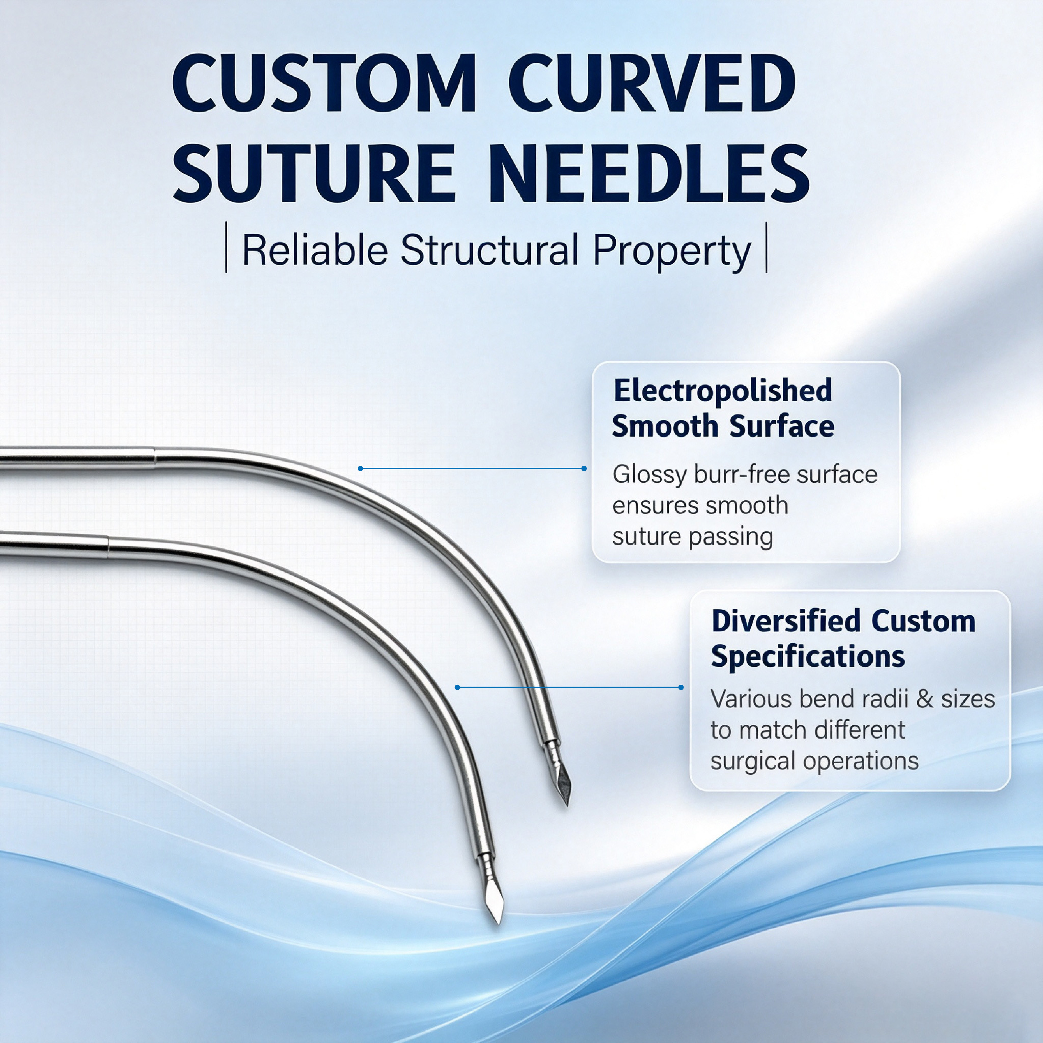 Customized Curved Sharp Tip Veterinary Suture Needle