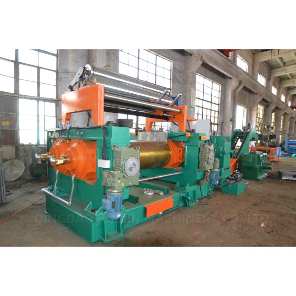 XK-550 Two Roll Open Mill Rubber Mixing Machine For Rubber Compound