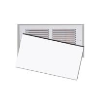 Cobertura de ventilação magnética espessa personalizada com superfície de PVC branco e ímã de borracha composta
