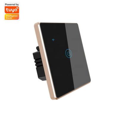 Controle de controle remoto de App&Voice do interruptor da luz do grupo do interruptor da parede de Tuya Smart WIFI da tomada de fábrica 1 apoiado