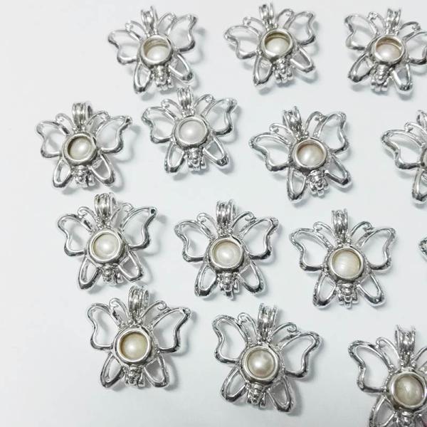 Fashion DIY Hollow Pearl Cage Pendant Jewelry Making Essential Oil Diffuser