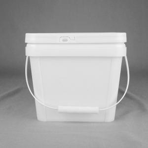 3.5L Rectangular Plastic Pail with Lid