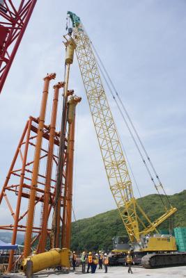 Underwater Bottom Feed Vibroflot Soil Compactor And Centrifugal Force 225-275 KN