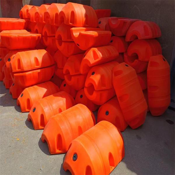 Polyurethane HDPE espuma preenchida dredge tubo flutua resistente a UV