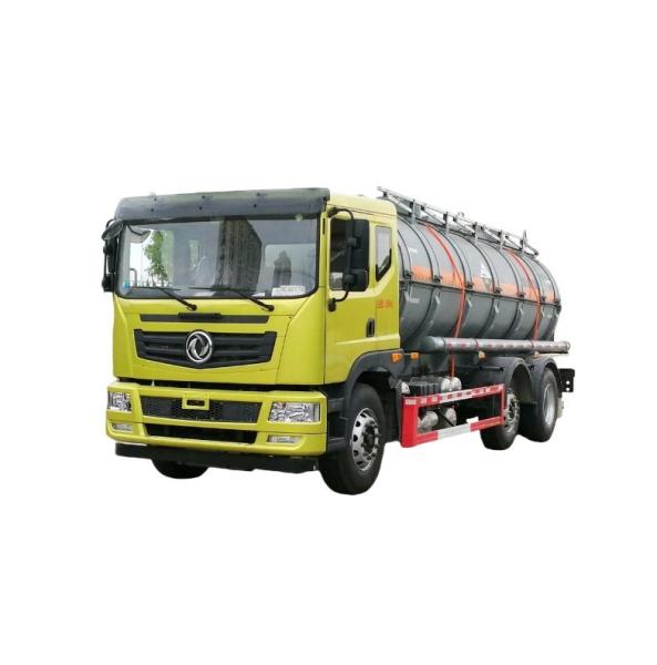 Dongfeng  270 Horsepower 19.9 square Total Weight 32 Ton Fast 8 Gear Corrosive Articles Tank Transporter