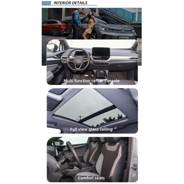 ID4X Crozz SUV EV Cars Pro PURE+ White Color Pure Electric SUV