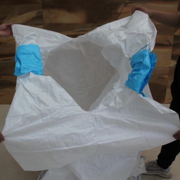 Tubular Two Loops 1 Ton Fibc Bag Beige Jumbo Bag Fibc For Granules Cement