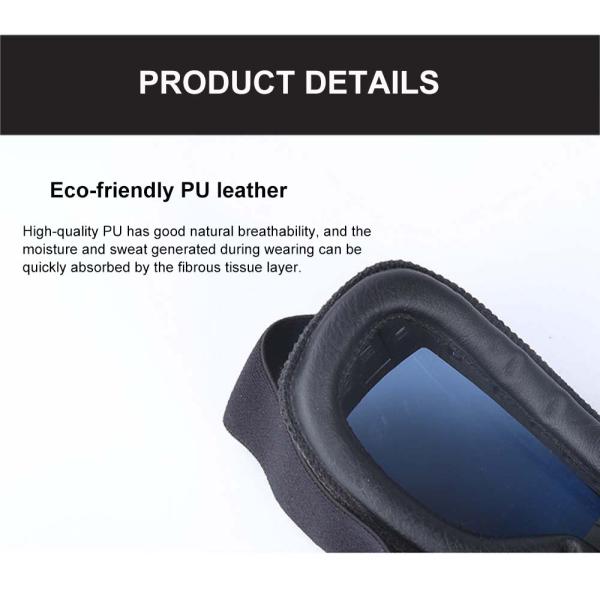 Silicone Strap Customizable Vintage Leather Motorcycle Riding Goggles for Helmet