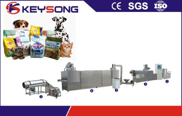 Full Stainless Steel Pet Food Processing Line , Dog Food Pellet Making Machine