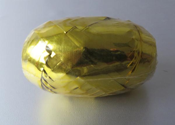 Yellow Silver Blue Curling Ribbon Egg for wrapping , metallic poly ribbon Egg bow