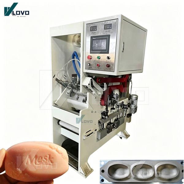 Full Automatic Soap Making Machine Laundry Soap Plodder Machine Soap Stamping and Cutting Machine with PLC System Made in China