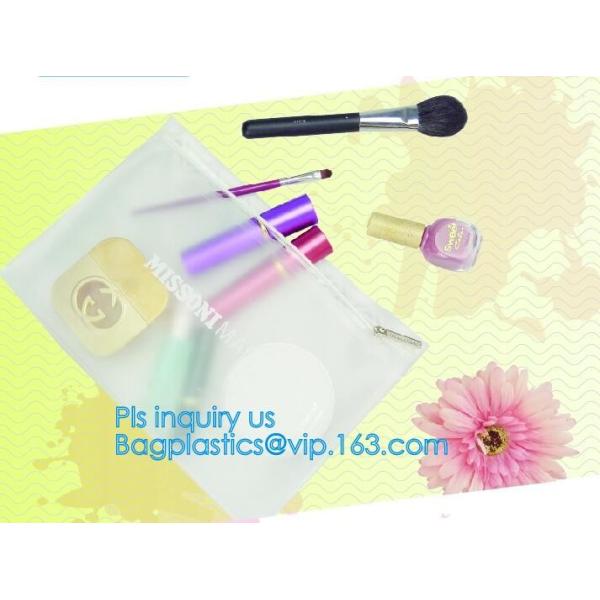 have fashion sense bag,classic cosmetic bag,space utilization,Pvc Document Clear Plastic Snap Button File Bag bagease