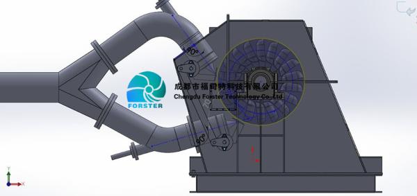 Remote Control Pelton Wheel Hydro Generator , 320 Kw - 2 Mw Hydro Turbine