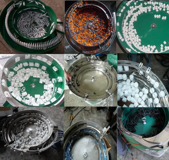 Mouth Tube Cap Spray Automatic Production Line , Durable Vibratory Bowl Feeder