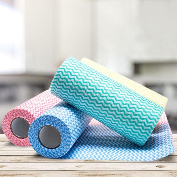 Viscose Polyester Household Cleaning Rags Non Woven 33-38gsm