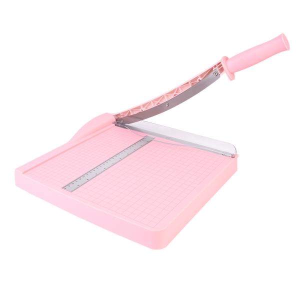 Manual A4 330x320mm Cutting Size Paper Trimmer with Pink Color and 10 Sheets Thickness