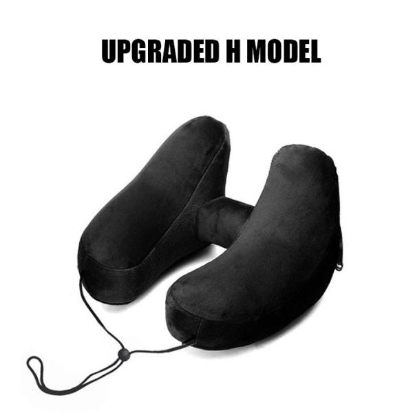 U Shaped Neck Support Travel Memory Foam Inflatable Comfortable Airplane Neck Pillow