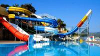 Commercial Children Water Fun Amusement Park com Fiberglass Water Slide Set