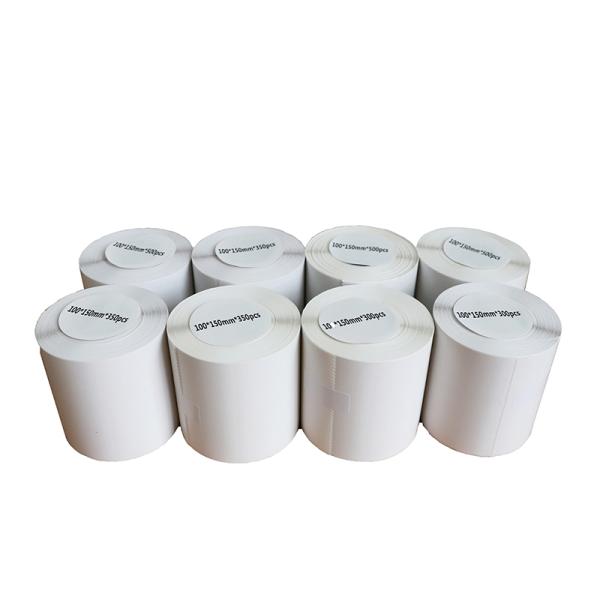 Autocollant thermique en blanc 100 mm*50 mm rouleau d'autocollant thermique papier thermique haut