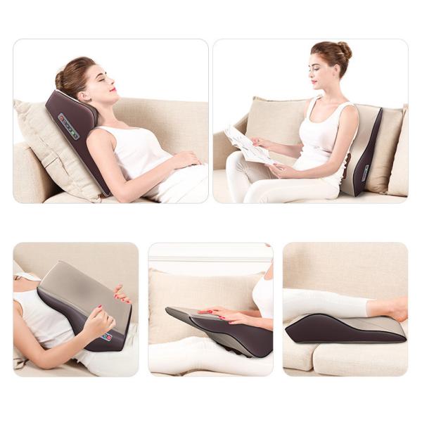 Light Brown Electric Back Massager Gross Weight 1.5KG With 16 Massage Balls