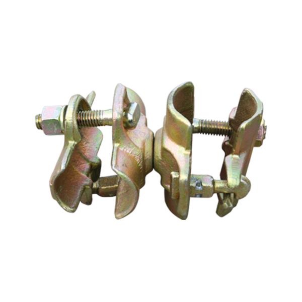 Forged Double Malleable Scaffolding Swivel Coupler clamps with T bolt
