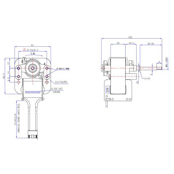 AC C-Frame Motor Shaded Pole Motor 120V 60HZ Boot Dryer Blanket Dryer Bed Warmer Use
