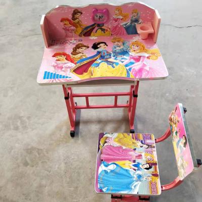 Childrens Pink Desk And Chair Set With Drawer Campus Stool 78x48x70cm