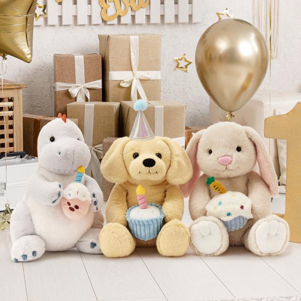 Labrador Dog Stuffed Animal Magnetic Candle Glow-in-the-Dark Plushie Toy Novelty Birthday Gift for Girlfriend Friend