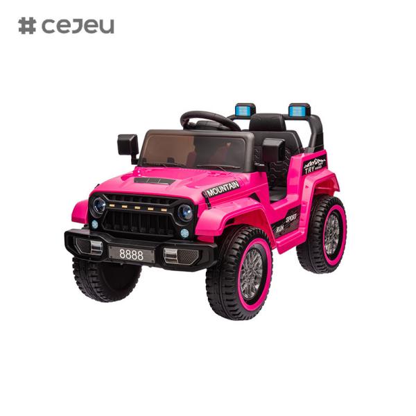 Kids Ride On Truck, 12V4.5AH Electric Vehicle Jeep Car with Remote Control, Music/Bluetooth/MP3/Front light/Power switch