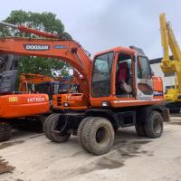 Excavadora original usada de Doosan DH150w-7 Excavadora de ruedas de Doosan