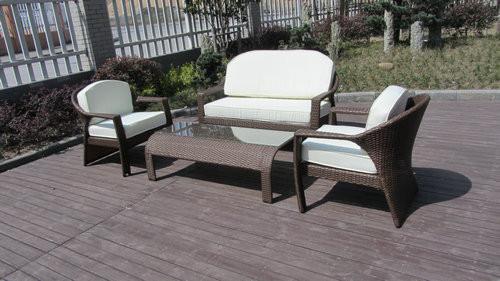 European Style Hand-Woven Outdoor Rattan Furniture Sofa Chair