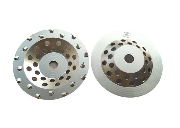 Diamond PCD Cup Grinding Wheel Arbor Hole Size 22.23mm / M14 Standard Hardness