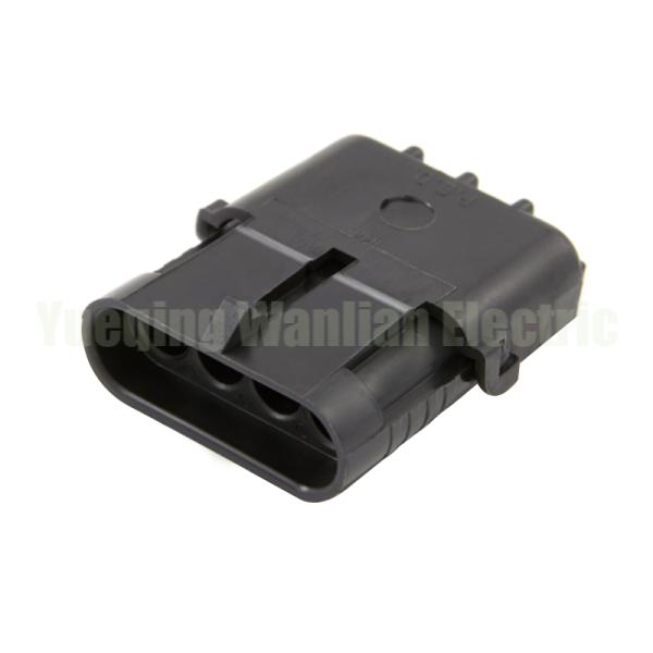 4 Pin 120109741 Electrical Cable Connector Waterproof Weather Pack Square Wire Female Plug Socket