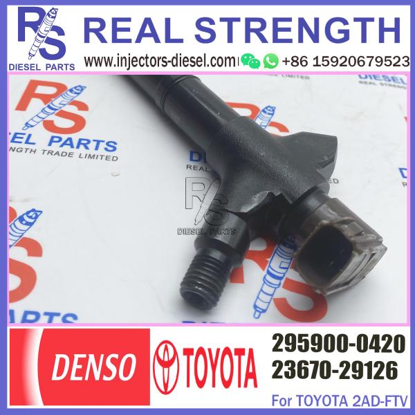 Общий инжектор дизельного топлива 295900-0420 Rial 23670-29126 2367029126 для Тойота Avensis Rav4 2AD-FTV