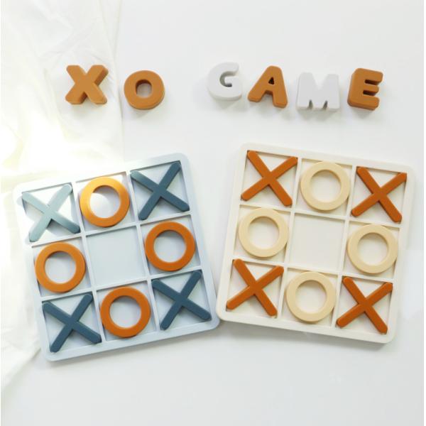 Wholesale Full Silicone XO Puzzles Custom Logo Brand Baby Educational Silicone Puzzle Toys
