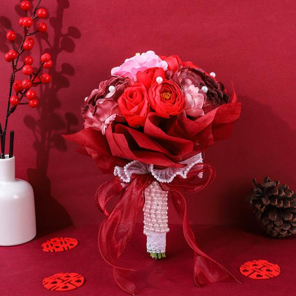 Valentine's Day, Christmas, fashion and trend gifts, wedding gifts, return gifts, bride's bouquet, soap, flower, rose finished products