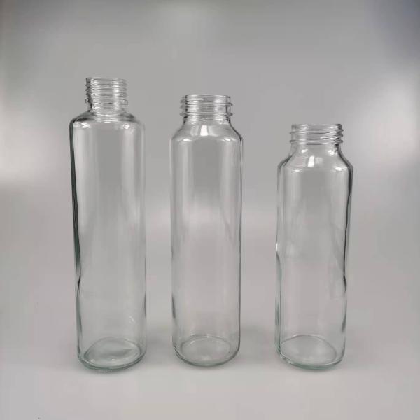Glass Cold Pressing Fruit Juice Milk Cold Brew Coffee Beverage Voss Water Bottle 350ml 400ml