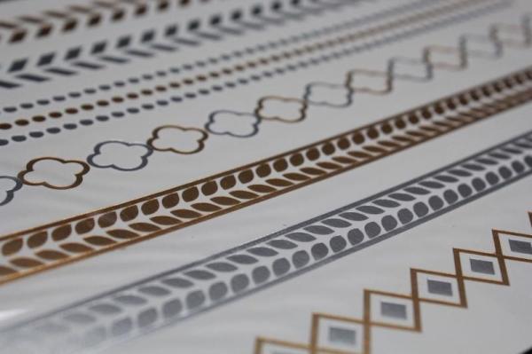 Gold Metallic Temporary tattoo