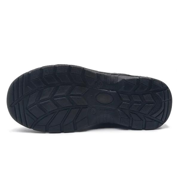 Black Microfiber Leather shoes S1 Leather Composite Toe Shoes Lightweight