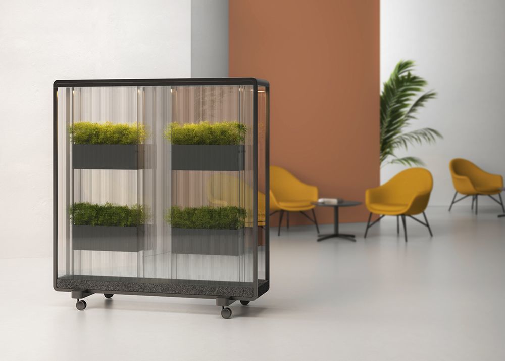 Multi Functional Plant Room Divider With Rolling Casters Office Planter Dividers