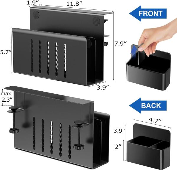 Metal debaixo de Desktop Laptop Organizador Número de camadas Laptop Stand Tablet iPad livros portador