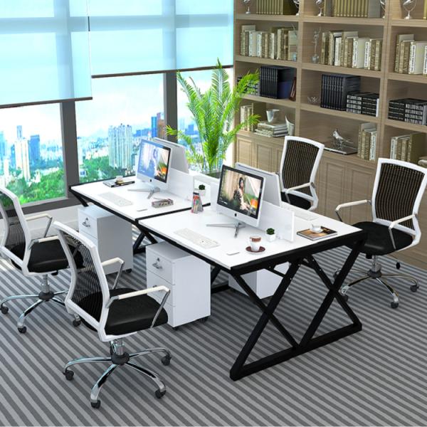 Steel Office Furniture Partitions , E1 Grade Desktop Office Desk