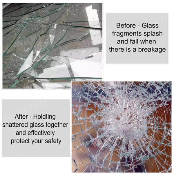 8Mil Thickness Windows Security Film Super Clear Transparency Bomb Blast Film