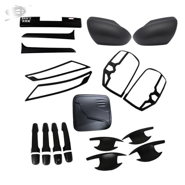 ABS Full sets of exteriot trimming 2019-On Matte Black For Mitsubishi Triton L200