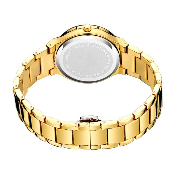 ROHS Genuine Diamond Quartz Watch , Hardlex Diamond Bracelet Watch For Ladies