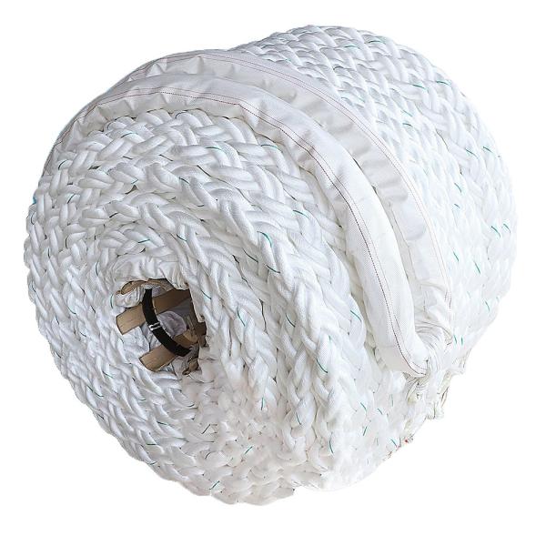Wholesale 220 M White High Strength PP Polypropylene 8 Strand 68 Mm Mooring Rope For Towing