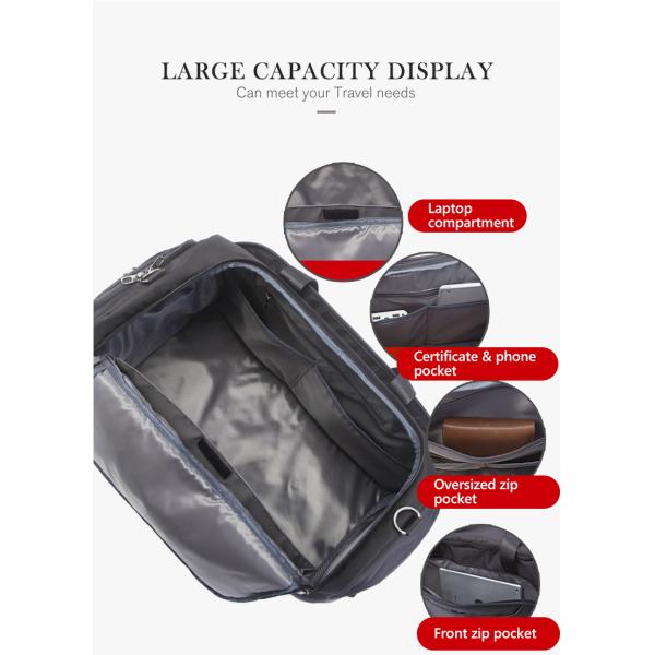Black Crossbody 55L Duffle Bag Travel Luggage Handbag 1.1KG