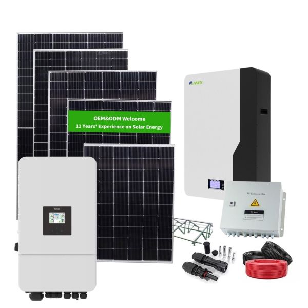 Hybrid Photovoltaic Solar System Complete Set Solar Roof Off Grid Solar Energy System 12KW Solar System